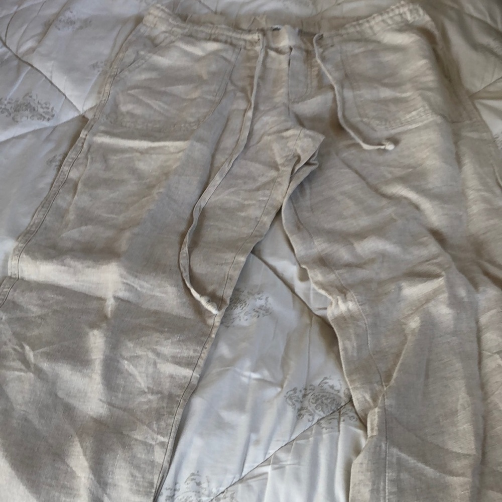 Ladies size S 100% linen pants Excellent condition